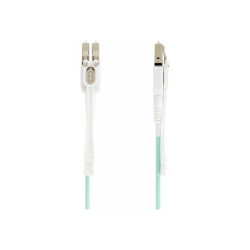 StarTech 450FBLCLC4PP 4M LC/LC-UPC OM4 MULTIMODE FIBER CABLE, PUSH PULL TABS, 50/125, 100G, LTW - Image 1