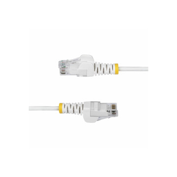 StarTech N6PAT5MWHS 5m White Slim CAT6 Ethernet Cable, Snagless, 28AWG, LSZH, LTW - Image 1
