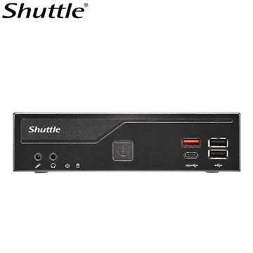 Shuttle DH810 Slim Mini PC 1.3L chassis - Intel Core™ Ultra 200 serie ,2 x DDR5 SODIMM slots,48GB, 2xLAN (1G & 2.5G), 2xRS232, HDMI, 2xDP, 120W, Vesa - Image 1
