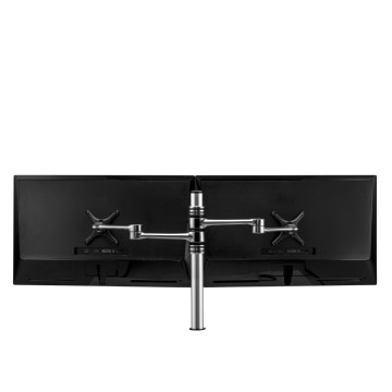 Atdec AFS-AT-DC-P Dual Swing Arms on Post - Silver - Image 1