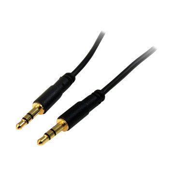 StarTech MU3MMS 3 FT SLIM 3.5MM STEREO AUDIO CABLE - M/M - Image 1