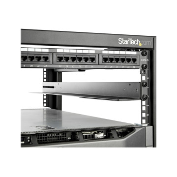 StarTech UNIRAILS1UB 1U 19" SERVER RACK RAILS 24-36" DEEP 4 POST UNIVERSAL RAIL KIT LTW - Image 1