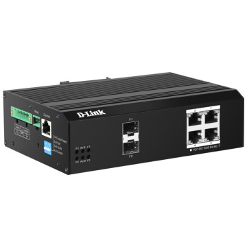 D-Link DIS-F200G-6PS-E 6-Port Smart Managed PoE+ Switch - Image 1