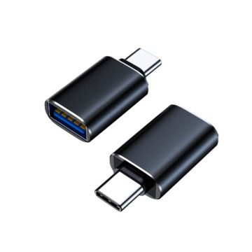 8ware GC-3001UEAC USB-C Male to USB-A Female OTG Adapter For Laptop, Wall Chargers,Phone Black - Image 1