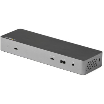 StarTech TB3CDK2DH T/BOLT3 DOCK, DUAL 4KDISPLAY, HDMI(2), DP(2), USB-C, USB(5), RJ45, 96W, 3YRS - Image 1