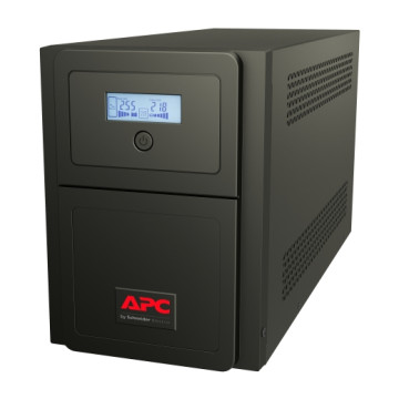 APC SMV750CAI Easy UPS 1 Ph Line Interactive, 750VA, Tower, 230V, 6 IEC C13 outlets, AVR, Intelligent Card Slot + Dry Contact, LCD - Image 1