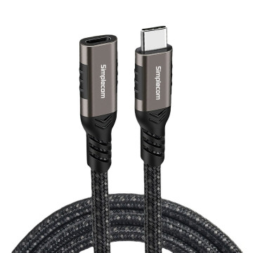 Simplecom CAU620 USB-C Male to Female Extension Cable USB 3.2 Gen2 PD 100W 20Gbps 2M - Image 1