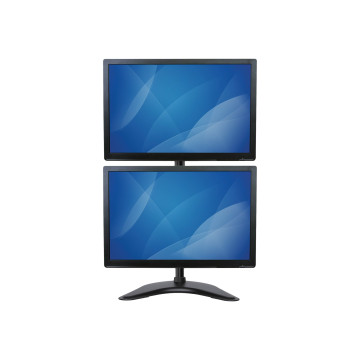StarTech ARMBARDUOV DUAL MONITOR STAND <27", VERTICAL, VESA, BLACK, 5YR - Image 1