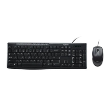 Logitech 920-002693 MK200 USB Media Keyboard and Mouse Combo - 1000dpi USB Full-size Keyboard, Thin profile, play/pause, volume, the Internet, e-mail - Image 1
