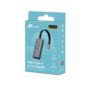 TP-LINK UE310C USB TYPE-C to 2.5 GIGABIT ETHERNET NETWROK ADAPTER, 1YR - Image 1