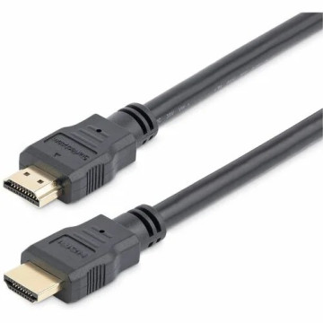 StarTech HDMM15 15ft/4.6m HDMI Cable, 4K High Speed HDMI Cable with Ethernet, Ultra HD 4K 30Hz Video, HDMI 1.4 Cable/HDMI Monitor Cord, Black - Cable for Blu-ray Player, HDTV, DVD Player, Stereo Receiver, Projector, TV - First End: 1 x 19-pin HD - Image 1