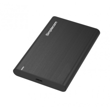 Simplecom SE221-BLACK SE221 Aluminium 2.5'' SATA HDD/SSD to USB 3.1 Enclosure Black USB 3.1 Gen 1 support up to 5Gbps data transfer rate - Image 1
