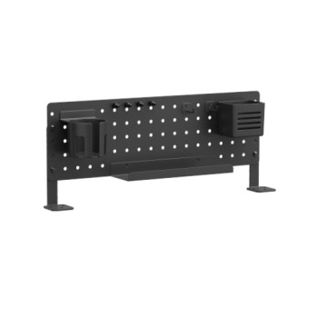 Brateck PB-007-01-B Desk Pegboard Organizer wtih Storage Kits (Black) 600x100x240mm - Image 1