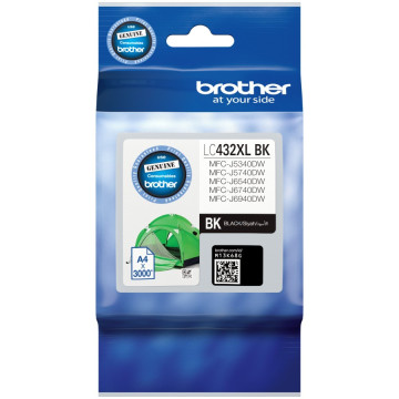 Brother LC-432XLBK Black Ink Cartridge to Suit Mfc-j5340dw/mfc-j5740dw/mfc-j6540dw/mfc-j6740dw/mfc-j6940dw -up to 3000 Pages - Image 1