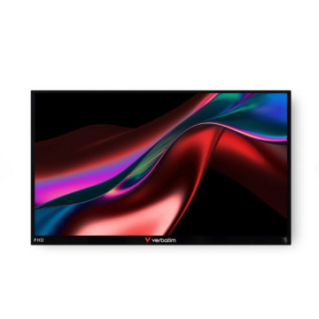 Verbatim 49592 15.6' IPS USB-C Touch Full HD 1920 x 1080, 10 Point Touch, - Tilt, Speaker, Earphone, VESA 50mm x 50mm Business Ultra Portable IOS Monitor - Image 1