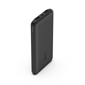 Belkin BPB011BTBK BoostCharge CCC-Certified 10k mAh Power Bank (Triple-Port)+USB-C to USB-A Cable - Black,2xUSB-A,1xUSB-C,$2500 CEW, 2 Years Warranty - Image 1