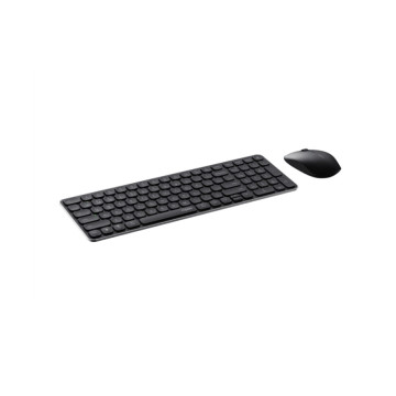 Rapoo 9320M Bluetooth 4.0, 5.0 + 2.4G Wireless Multi-mode Keyboard Mouse Combo, Aluminium Base, 2400 DPI, 10M Range, Compact Black Retail Pack - Image 1