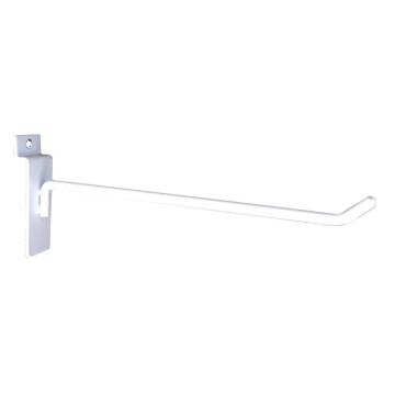 8ware 8W-DISSTANDHOOK Universal Hooks Peg Board for Slat Wall Grooved Panel for Retail Shop Cable Display Stand Shelf - 15cm x 3cm for 8W-DISPLAYSTAND1 - Image 1
