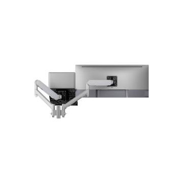 Atdec AWMS-2-ND13-C-S Laptop-Monitor Combo Mount - C-Clamp - Silver - Image 1