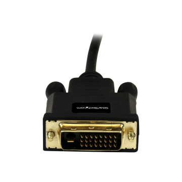 StarTech MDP2DVIMM6B 2M mDP TO DVI ADAPTER CABLE mDP TO DVI-BLACK 3YR - Image 1