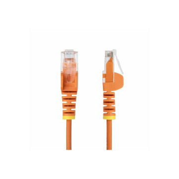 StarTech N6PAT100CMORS 1m Orange Slim CAT6 Ethernet Cable, Snagless, 28AWG, LSZH, LTW - Image 1
