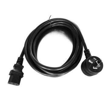 8ware RC-3087AU-030 AU Power Cable 3m - Male Wall 240v PC to Female Power Socket 3pin to IEC 320-C13 for Notebook/AC Adapter IEC 3M Power Cable with Piggyback - Image 1