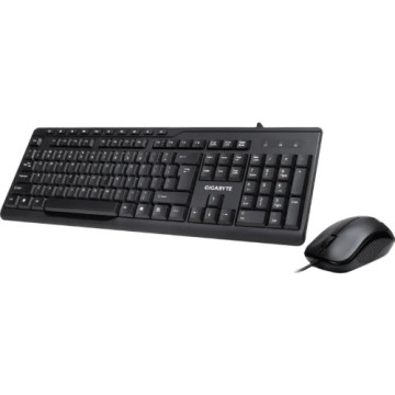 Gigabyte KM6300 USB Wired Keyboard & Mouse Combo multimedia controls 1000dpi Adjustable Portable slim receiver Stylish design comfort - Image 1