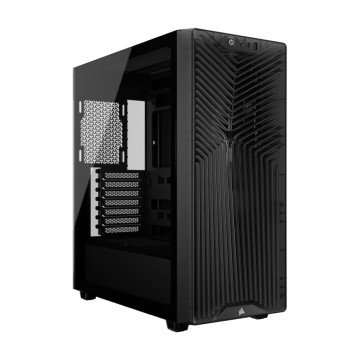 Corsair CC-9011336-WW 3200D RS Mid-Tower PC Case - Smoke, ATX mATX ITX, TG panel, 400mm GPU, 165mm CPU, 360mm rad, USB-C, 7 slots, 2x2.5 1x3.5, 2yr wty, steel TG - Image 1