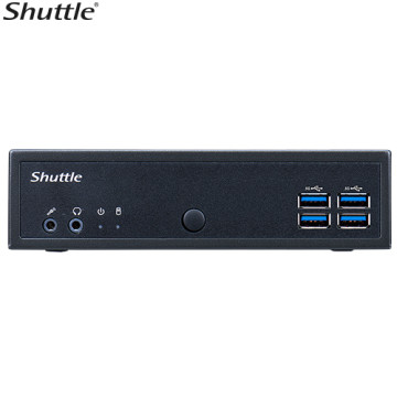 Shuttle DL30N N100 DL30N Slim Mini PC 1L Barebone - Intel Processor N100, Fan-less, LAN, RS232/RS422/RS485, HDMI, DP, VGA, Vesa Mount, 65W Adapter - Image 1