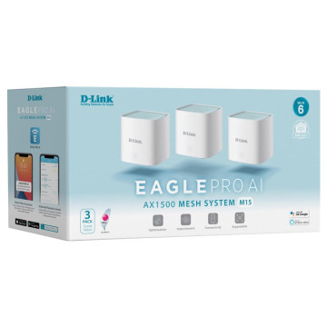 D-Link M15-3PK EAGLE PRO AI AX1500 Mesh 3-Pack - Image 1