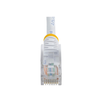 StarTech 45PAT50CMWH 50CM WHITE CAT5E/ CAT 5 SNAGLESS ETHERNET PATCH CABLE 0.5 M - Image 1