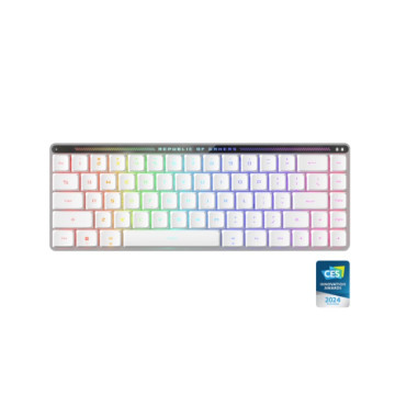 ASUS ROG FALCHION RX LOW PROFILE RED SWITCH ROG Falchion RX Red Low Profile Wireless Gaming Keyboard, Tri-mode Connection, ROG Omni Receiver, Intuitive control - Image 1