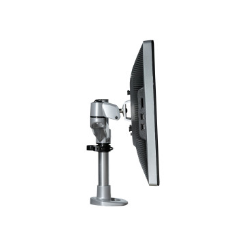 StarTech ARMPIVOTB2 SINGLE MONITOR DESK MOUNT <49", <14KG, FULL MOTION, H/ADJ, VESA, SILVER, 10YR - Image 1