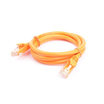 8ware PL6A-1.5ORG CAT6A Cable 1.5m - Orange Color RJ45 Ethernet Network LAN UTP Patch Cord Snagless - Image 1
