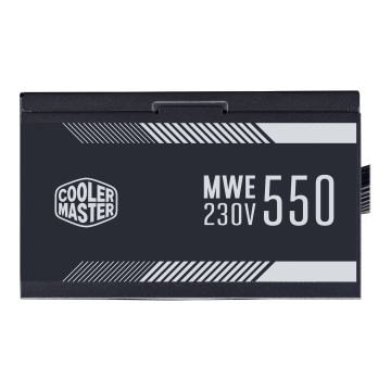 Cooler Master MPE-5501-ACABW-AU MWE 550W 80+ WHITE, ATX, 120MM FAN, BLACK FLAT CABLE, 3YR WTY - Image 1