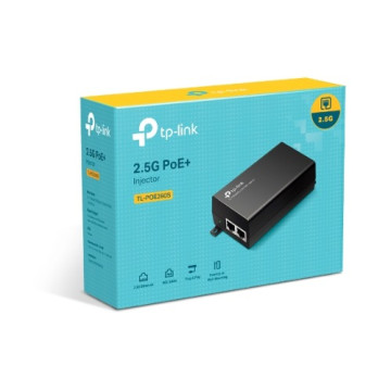 TP-LINK POE260S TL- 2.5G PoE+ Injector, 1× 2.5G PoE Port, 1× 2.5G Non-PoE Port, Data and Power Carried over The Same Cable Up to 100 Meters, Pocket Siz - Image 1