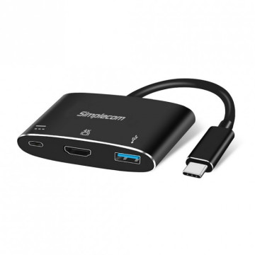 Simplecom DA310 USB 3.1 Type C to HDMI USB 3.0 Adapter with PD Charging (Support DP Alt Mode and Nintendo Switch) - Image 1