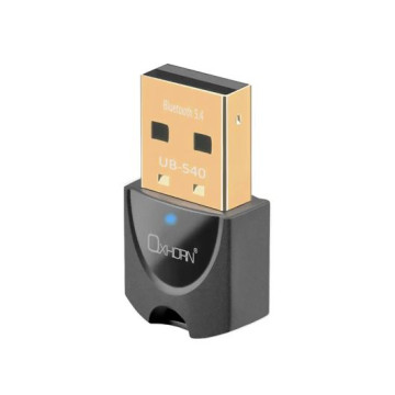 Just You PC UB-540 Oxhorn Bluetooth 5.4 V5.4 USB Wireless Dongle Support Bluetooth speakers, printers, headphones, headsets, keyboards, mice Support: Win7/8/10/11 Black - Image 1