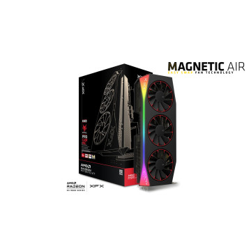 XFX RX-97TMARGB9 Mercury AMD Radeon RX 9070XT OC Magnetic Air Edition with RGB 16GB GDDR6, HDMI 3xDP, AMD RDNA™ 4 (97TMARGB9) - Image 1
