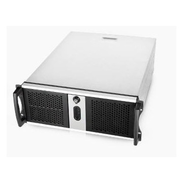 Chenbro RM42300H02 RM42300 Black 4U Rackmount Case, No PSU, 2x USB 2.0, External 3x 5.25',Internal 4x 3.5', 1x Slim ODD Slot, 1x 120mm Fan - Image 1
