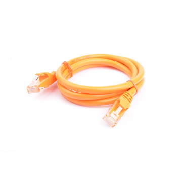 8ware PL6A-1ORG CAT6A Cable 1m - Orange Color RJ45 Ethernet Network LAN UTP Patch Cord Snagless - Image 1