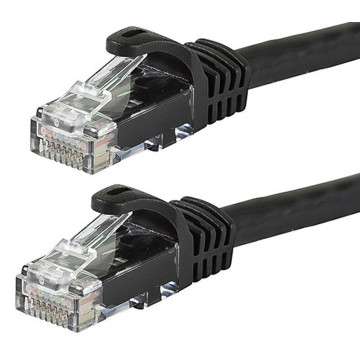 Astrotek AT-RJ45BLKU6-025M CAT6 Cable 0.25m/25cm - Black Color Premium RJ45 Ethernet Network LAN UTP Patch Cord 26AWG CU Jacket - Image 1
