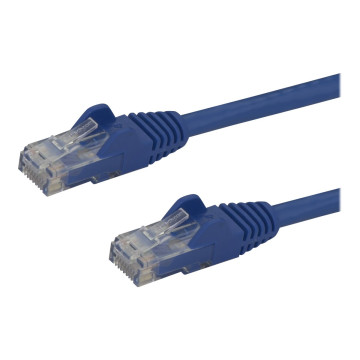 StarTech N6PATC150CMBL 1.5M CAT6 CABLE, RJ45 PATCH CORD, SNAGLESS, 650MHz 100W, BLUE, LTW - Image 1