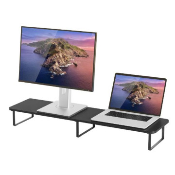 MBEAT ACA-MSTD-03BLK activiva Black Dual Monitor Riser Dimensions:1000mm × 260mm × 122mm Fit Screen Size:13'~32' Package Weight:3.5kg - Image 1
