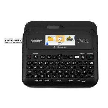 Brother PT-D610BT PC & BLUETOOTH CONNECTABLE PORTABLE P TOUCH LABELLER W/ COLOUR DISPLAY - 3.5-24MM TZE TAPE MODEL - Image 1
