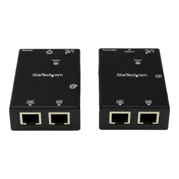 StarTech ST121SHD50 HDMI OVER DUAL LAN EXTENDER, UP TO 50M OVER CAT5e/ 6, PWR, 2YR - Image 1