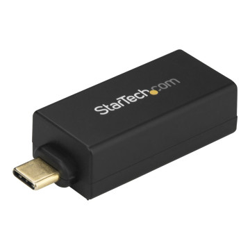 StarTech US1GC30DB USB-C 3.0 TO GbE ADAPTER, TB3 COMPATIBLE, BLACK, 2YR - Image 1