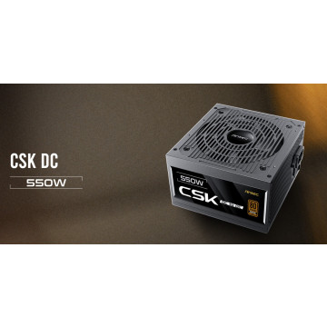 Antec CSK550 DC AU CSK550DC 80+ Bronze 2x PCIE 5.1, Continuous Power, DC to DC, Flat Cables, 5Yrs Warranty. CircuitShield, Thermal,Reliable Value Power Supply - Image 1