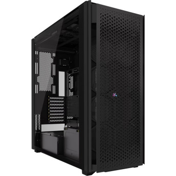 Corsair CC-9011273-WW iCUE LINK 9000D RGB AIRFLOW Super Full-Tower PC Case - Black, 698×307×698mm, GPU 580mm, 6x 2.5', 5x 3.5', rad 480mm, 2x USB-C 180mm CPU Cooler - Image 1