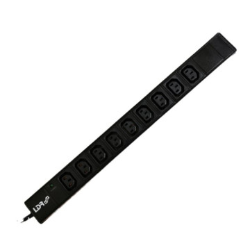 LDR WB-PDU-09 9‑Port 10A IEC C13 Power Distribution Unit(PDU),AU Approved,1U Vertical Mount,Aluminum Material With Power Indicator,2m Power Cord with C14 Plug - Image 1